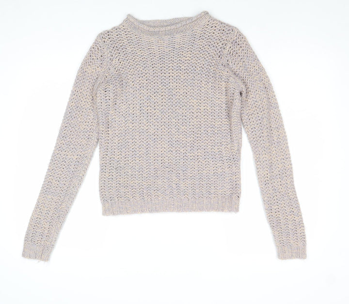 Dorothy Perkins Womens Multicoloured Boat Neck Acrylic Pullover Jumper Size 10