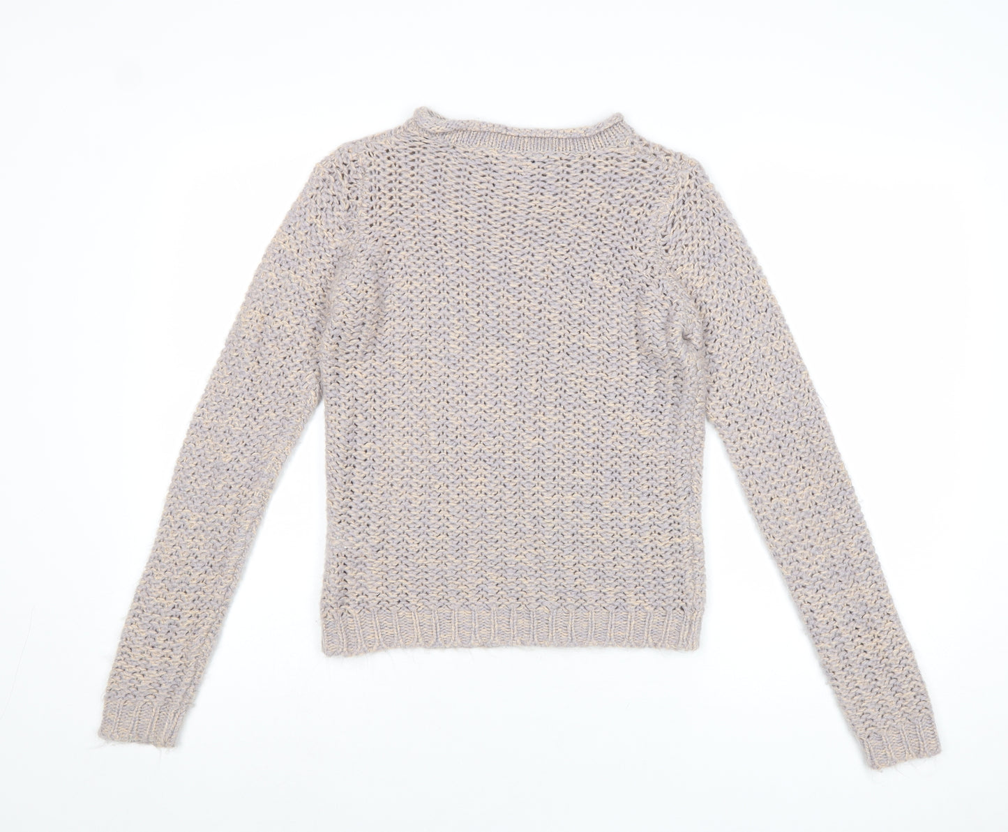 Dorothy Perkins Womens Multicoloured Boat Neck Acrylic Pullover Jumper Size 10