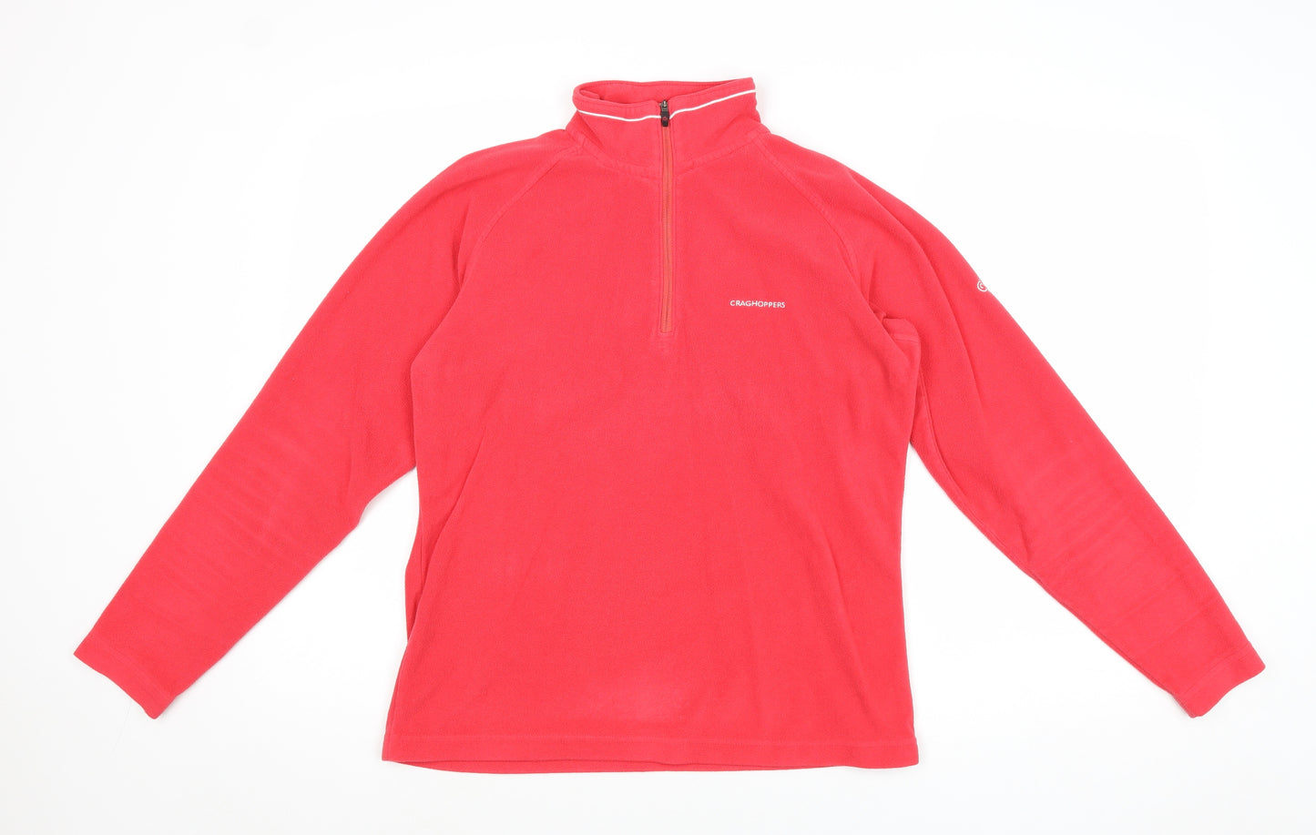 Craghoppers Womens Pink Polyester Pullover Sweatshirt Size 10 Zip
