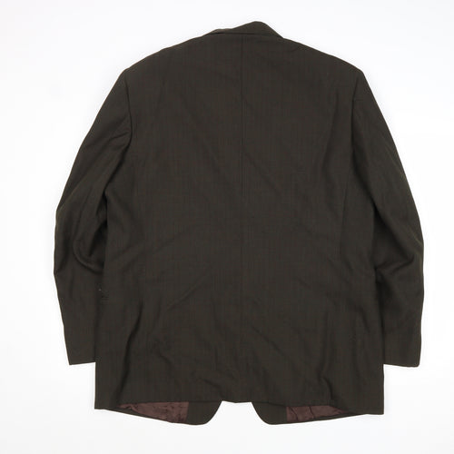 Greenwoods Mens Brown Wool Jacket Suit Jacket Size 44 Regular