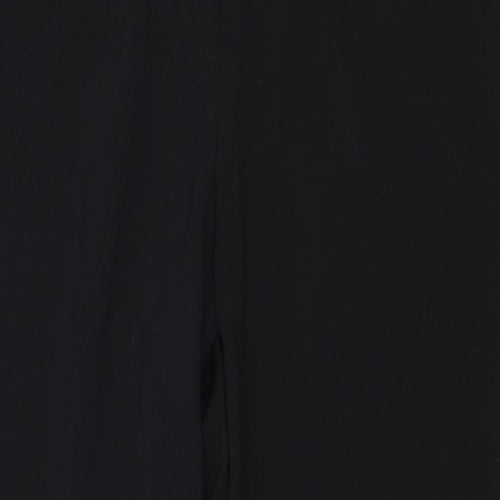 Sag Harbor Womens Black Polyester Trousers Size 16 Regular Zip