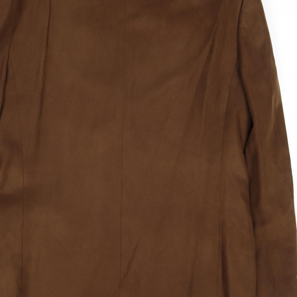 Macy's Mens Brown Polyester Jacket Suit Jacket Size 40 Regular