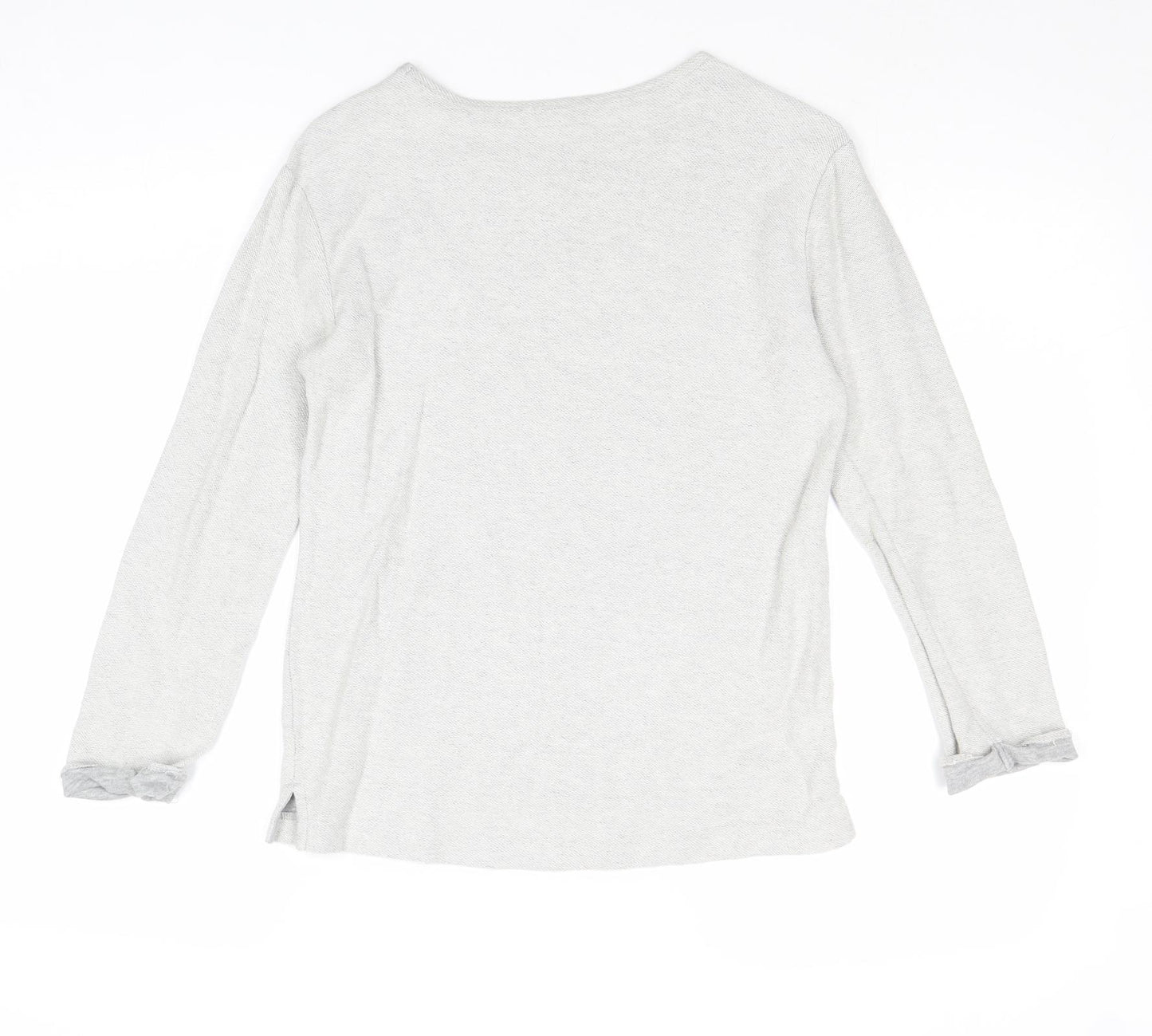 John Lewis Girls Grey Cotton Pullover Sweatshirt Size 11 Years Pullover