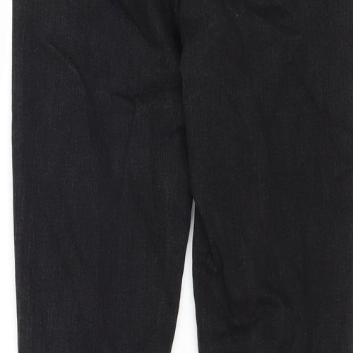 H&M Womens Black Cotton Skinny Jeans Size 10 Regular Zip