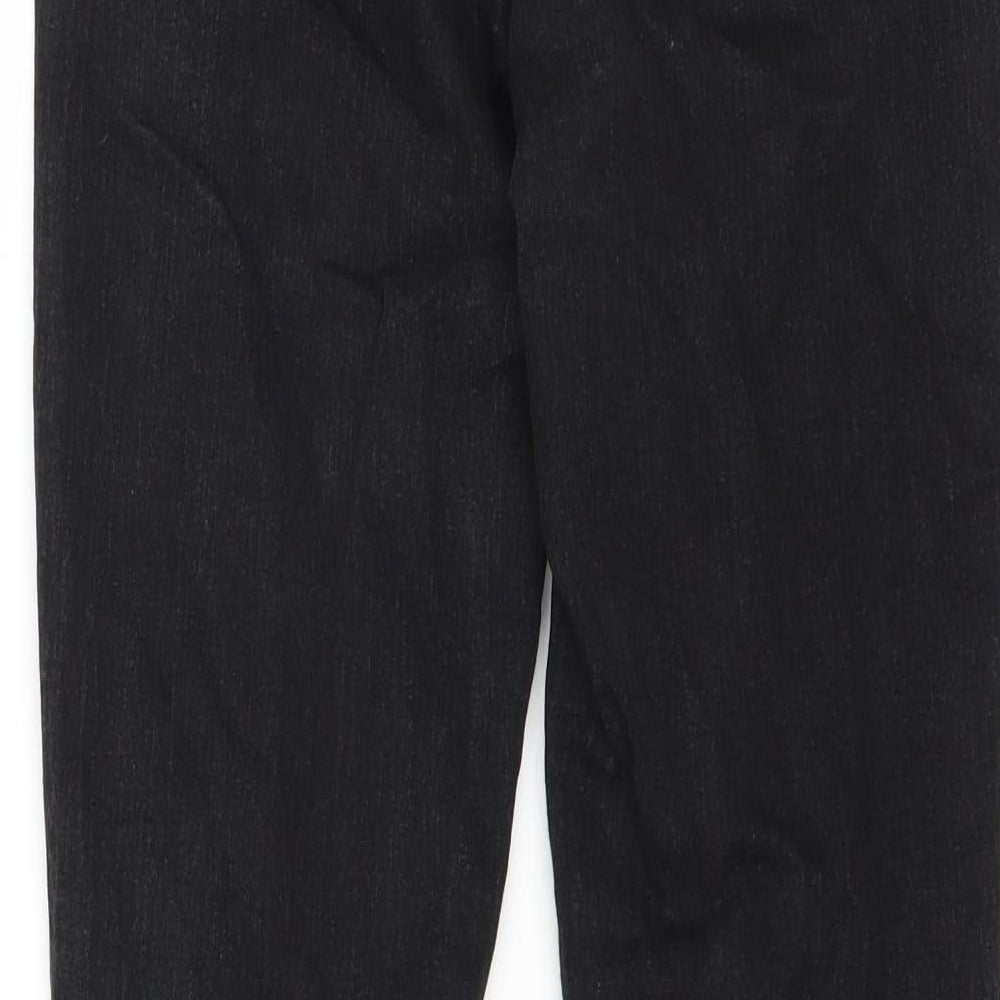 H&M Womens Black Cotton Skinny Jeans Size 10 Regular Zip