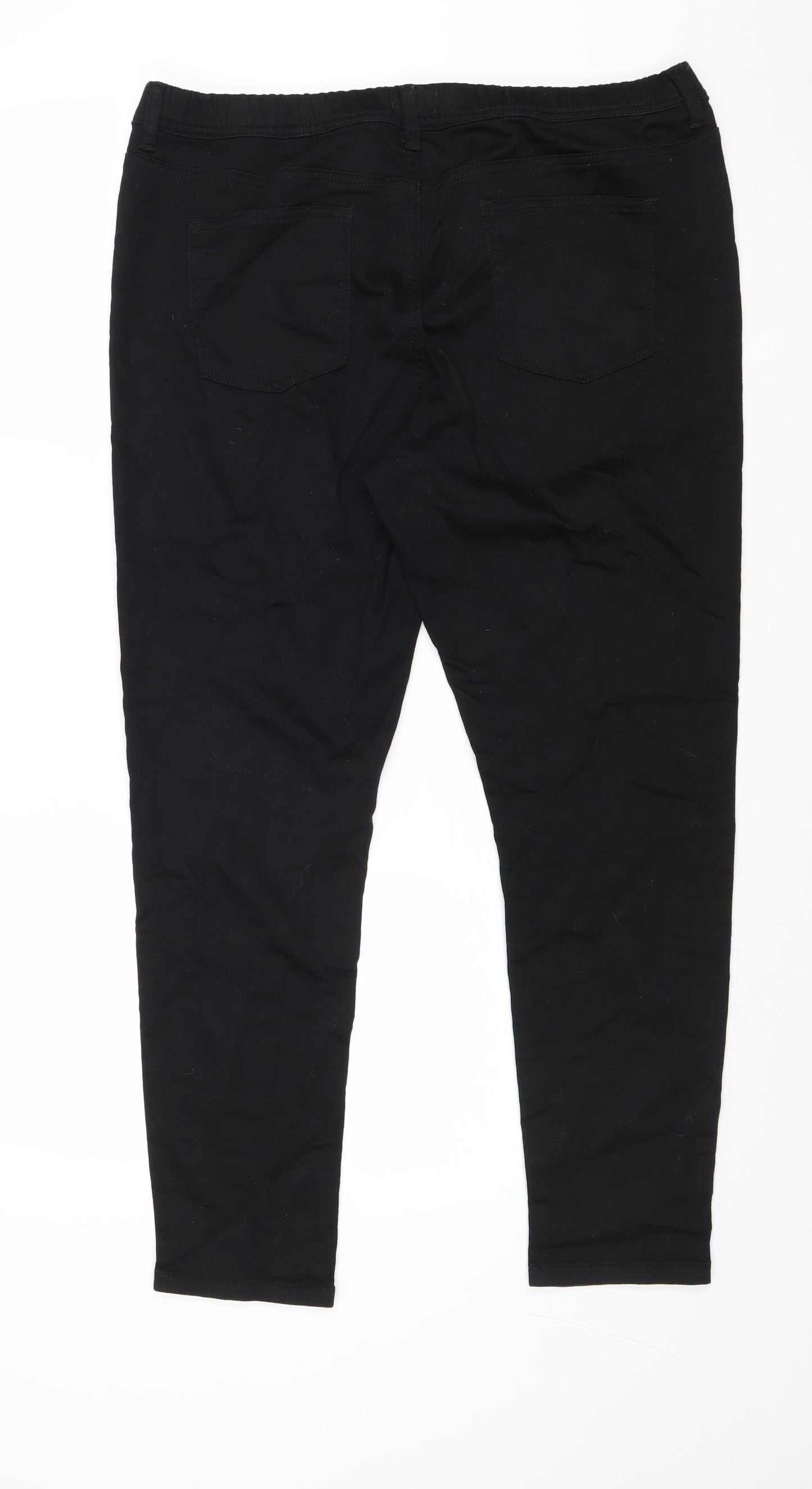 Spirit Womens Black Cotton Skinny Jeans Size 16 Regular