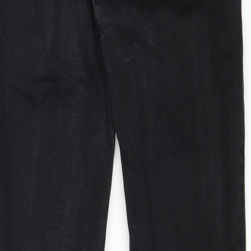 Zara Womens Black Cotton Skinny Jeans Size 6 Regular Zip