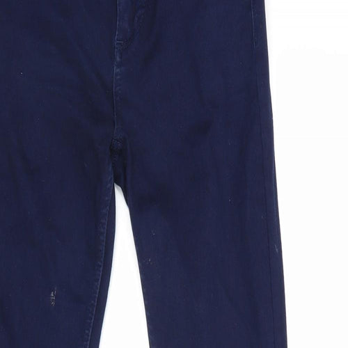 French Connection Womens Blue Cotton Skinny Jeans Size 6 Regular Zip