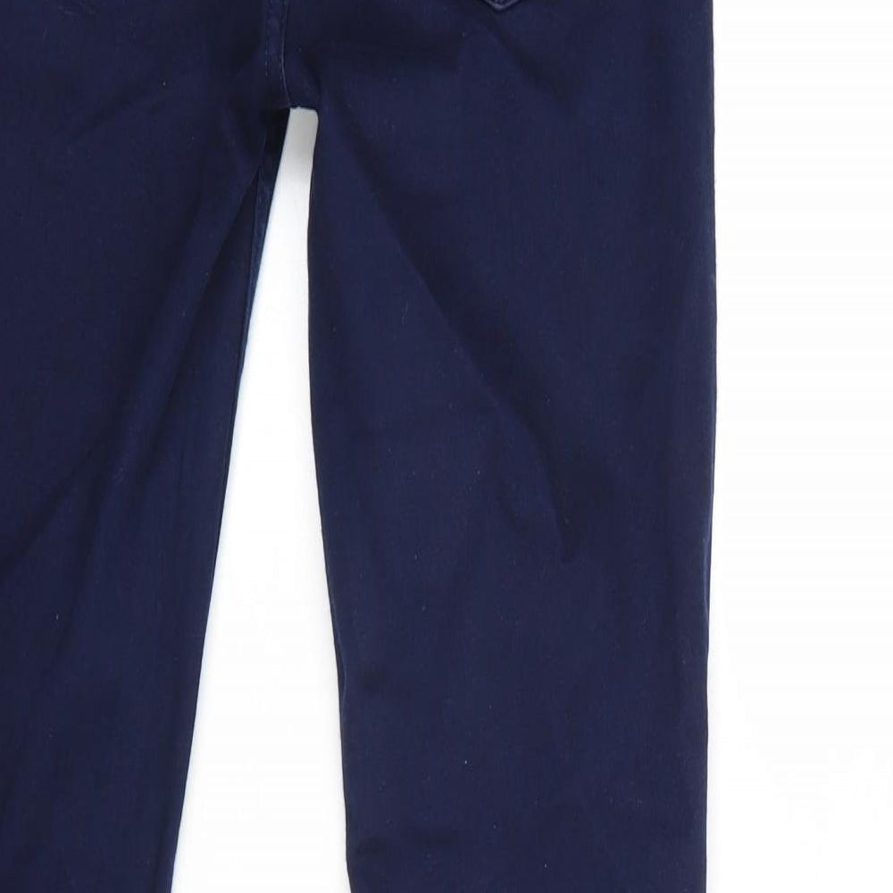 French Connection Womens Blue Cotton Skinny Jeans Size 6 Regular Zip