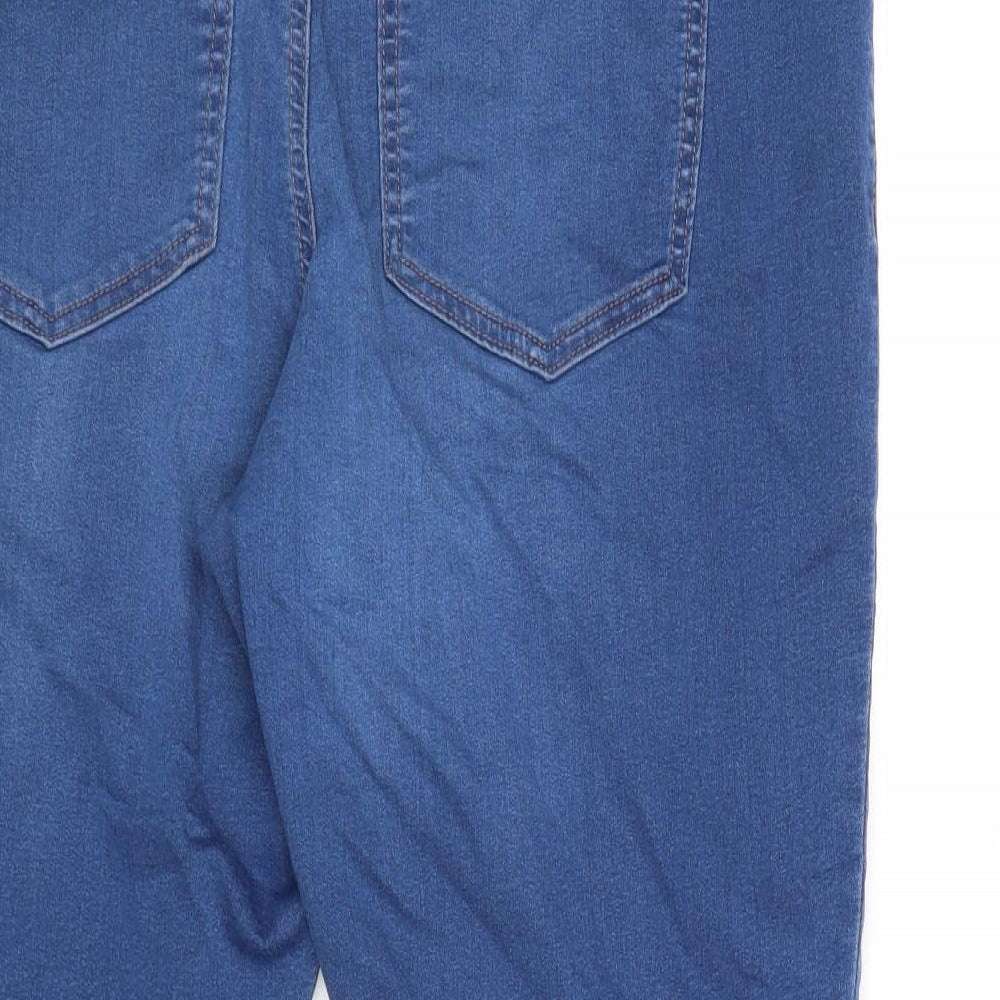 Marks and Spencer Womens Blue Cotton Jegging Jeans Size 18 Regular