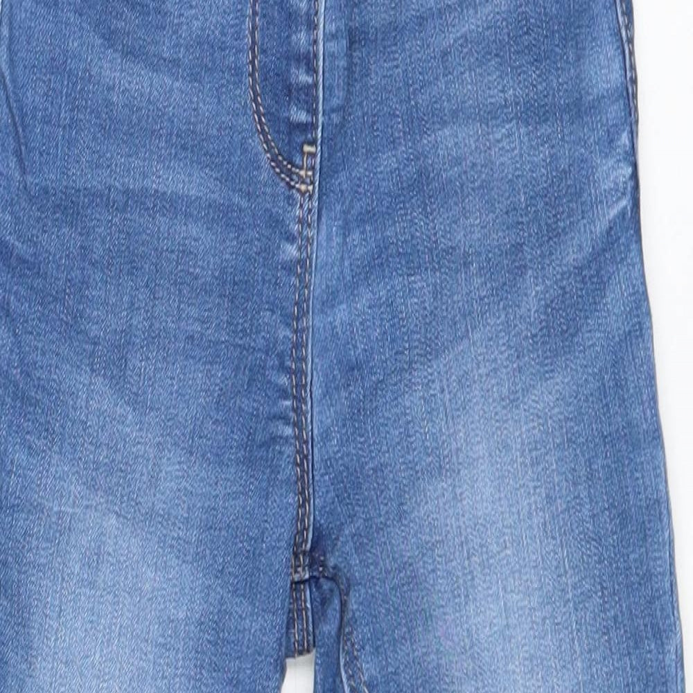 NEXT Girls Blue Cotton Skinny Jeans Size 5 Years Regular Pullover