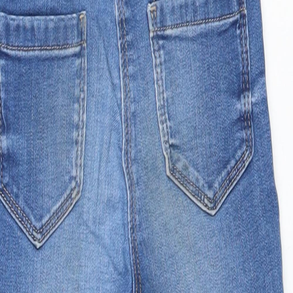 NEXT Girls Blue Cotton Skinny Jeans Size 5 Years Regular Pullover