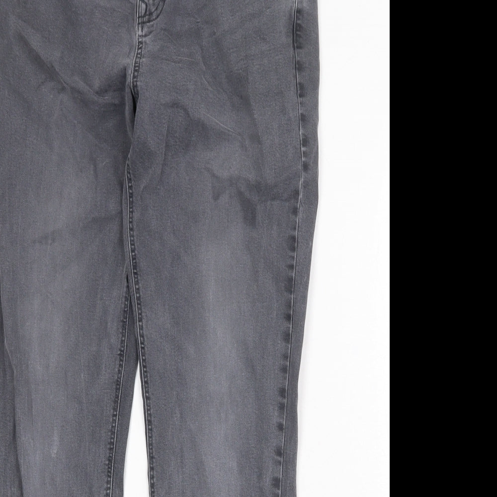 NEXT Mens Grey Cotton Skinny Jeans Size 34 in Regular Zip