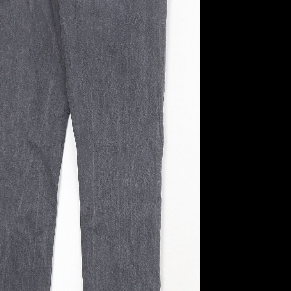 NEXT Mens Grey Cotton Skinny Jeans Size 34 in Regular Zip
