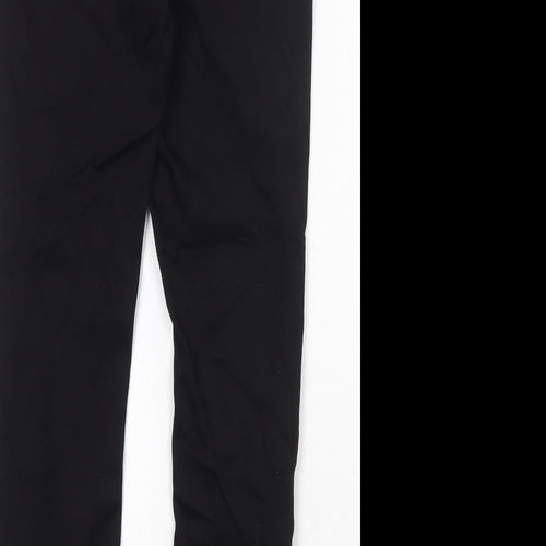 Marks and Spencer Womens Black Cotton Skinny Jeans Size 8 Regular Zip