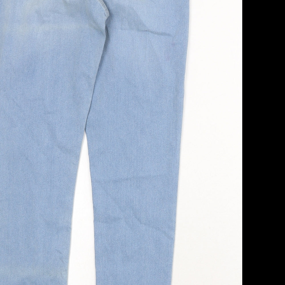 Marks and Spencer Womens Blue Cotton Jegging Jeans Size 16 Regular