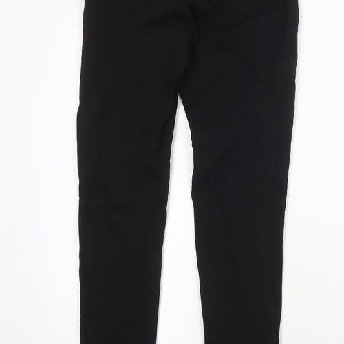 TkStyle Womens Black Cotton Skinny Jeans Size M Regular Zip