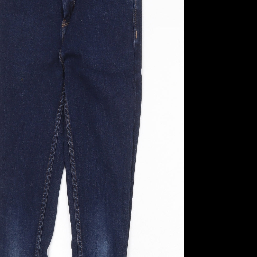 NEXT Boys Blue Cotton Skinny Jeans Size 13 Years Regular Zip