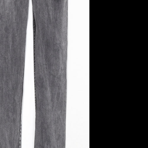 Giseppe Zanoti Womens Grey Cotton Skinny Jeans Size 29 in Regular Zip