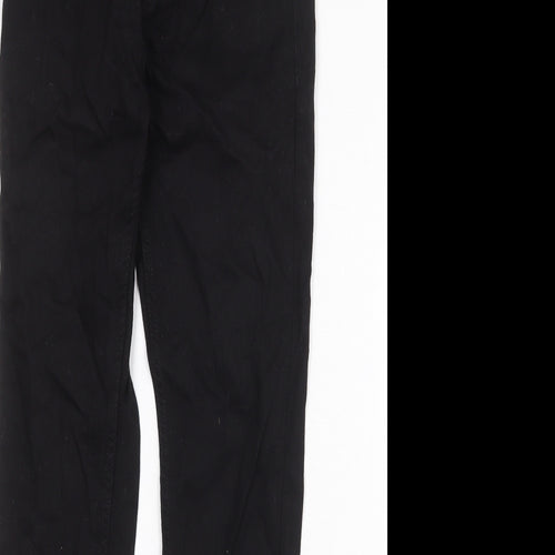 NEXT Boys Black Cotton Skinny Jeans Size 14 Years Regular Zip