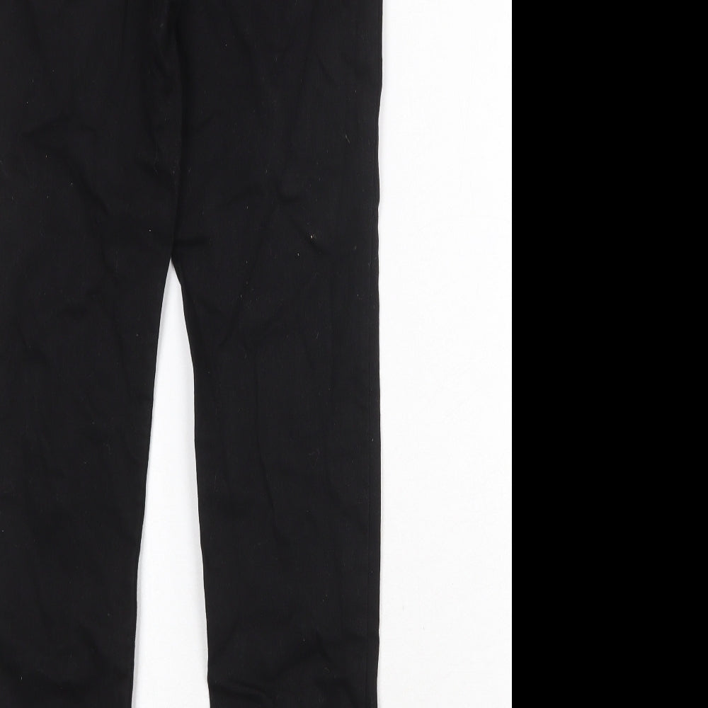 NEXT Boys Black Cotton Skinny Jeans Size 14 Years Regular Zip