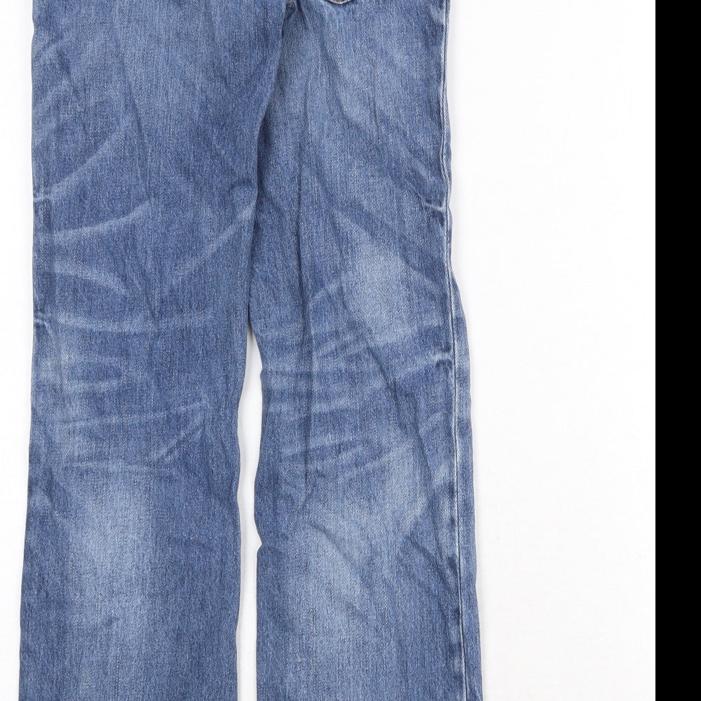 Gap Boys Blue Coir Bootcut Jeans Size 10-11 Years Regular Zip
