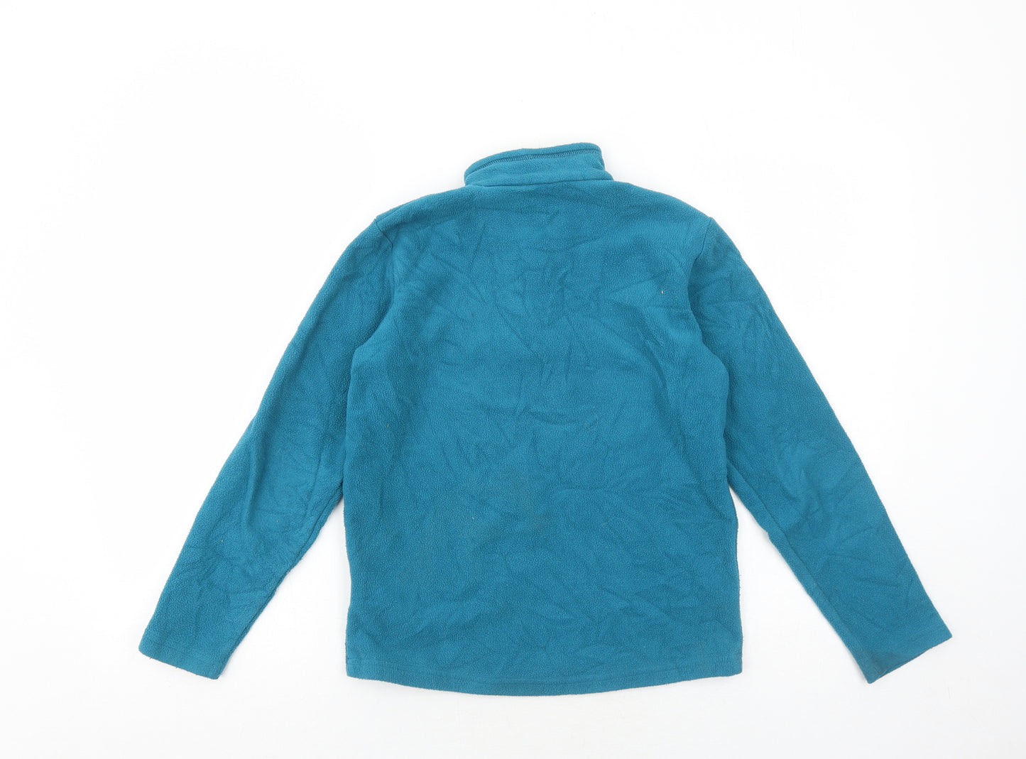 DECATHLON Boys Blue Polyester Pullover Sweatshirt Size 12 Years Zip