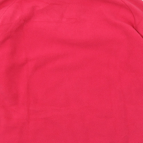Quechua Womens Pink Polyester Pullover Sweatshirt Size L Zip