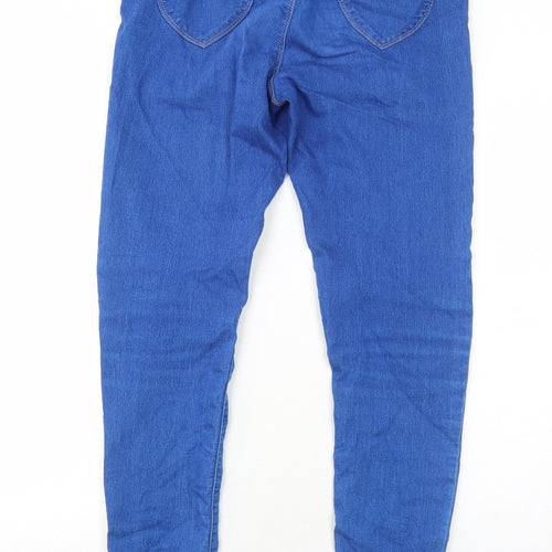 Dorothy Perkins Womens Blue Cotton Skinny Jeans Size 10 Regular