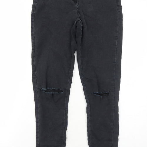 Parisian Collection Womens Black Cotton Skinny Jeans Size 10 Regular Zip