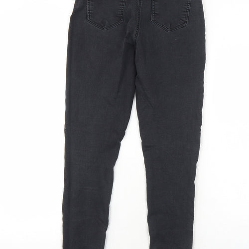 Parisian Collection Womens Black Cotton Skinny Jeans Size 10 Regular Zip