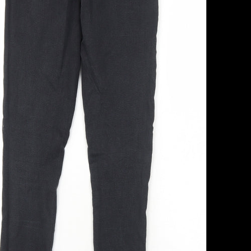 Parisian Collection Womens Black Cotton Skinny Jeans Size 10 Regular Zip