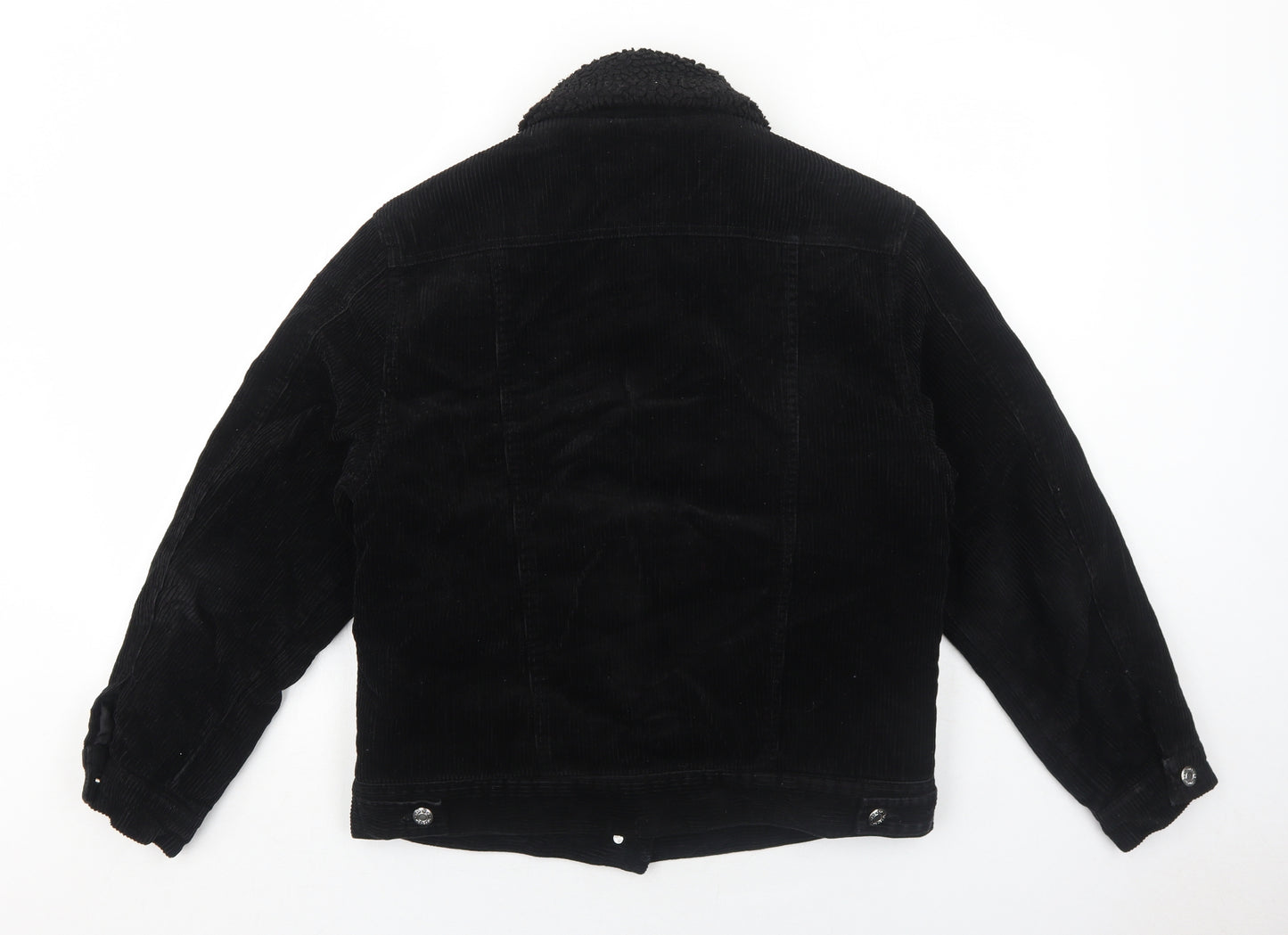 Topshop Womens Black Jacket Size 6 Button