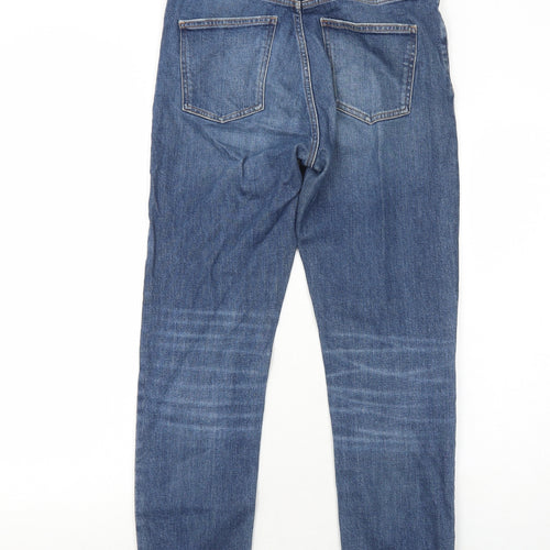 Denim Forum Mens Blue Cotton Straight Jeans Size 28 in Regular Button