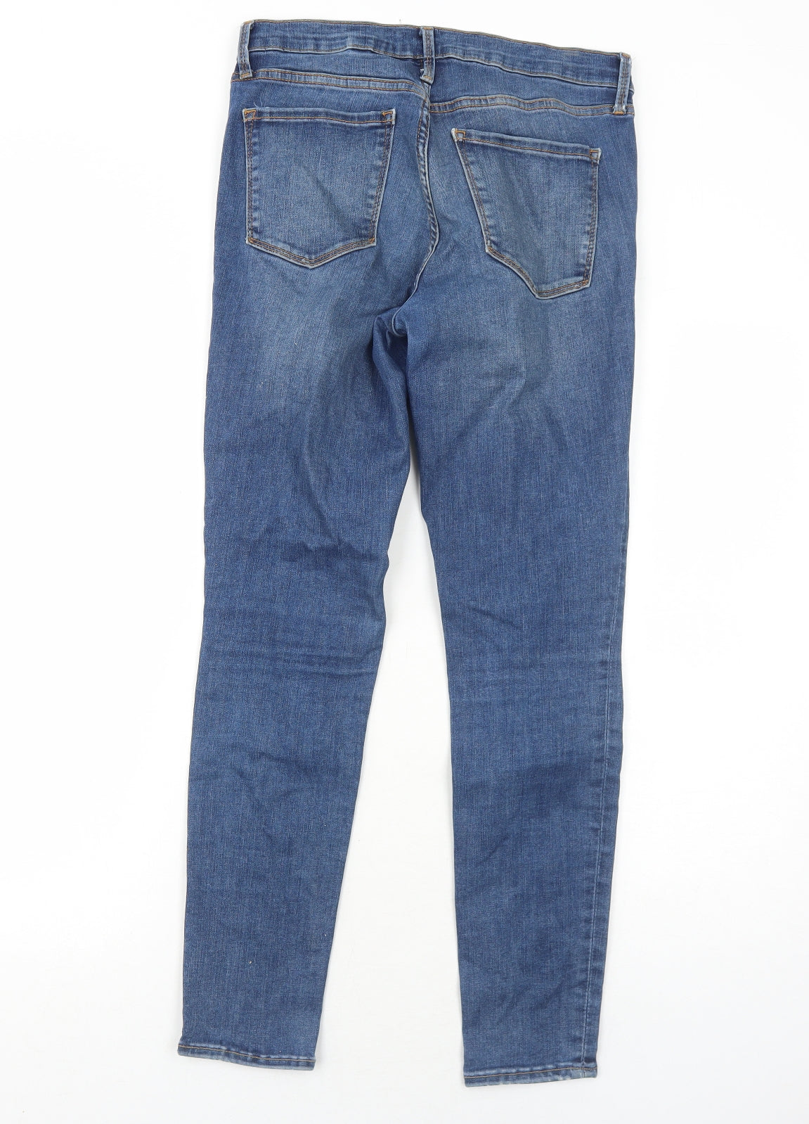 Gap Womens Blue Cotton Skinny Jeans Size 10 Regular Zip