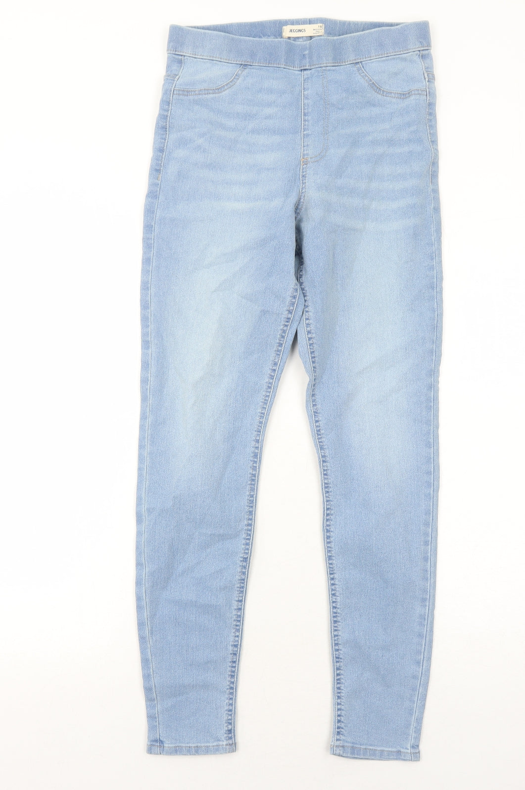 Marks and Spencer Womens Blue Cotton Jegging Jeans Size 10 Regular
