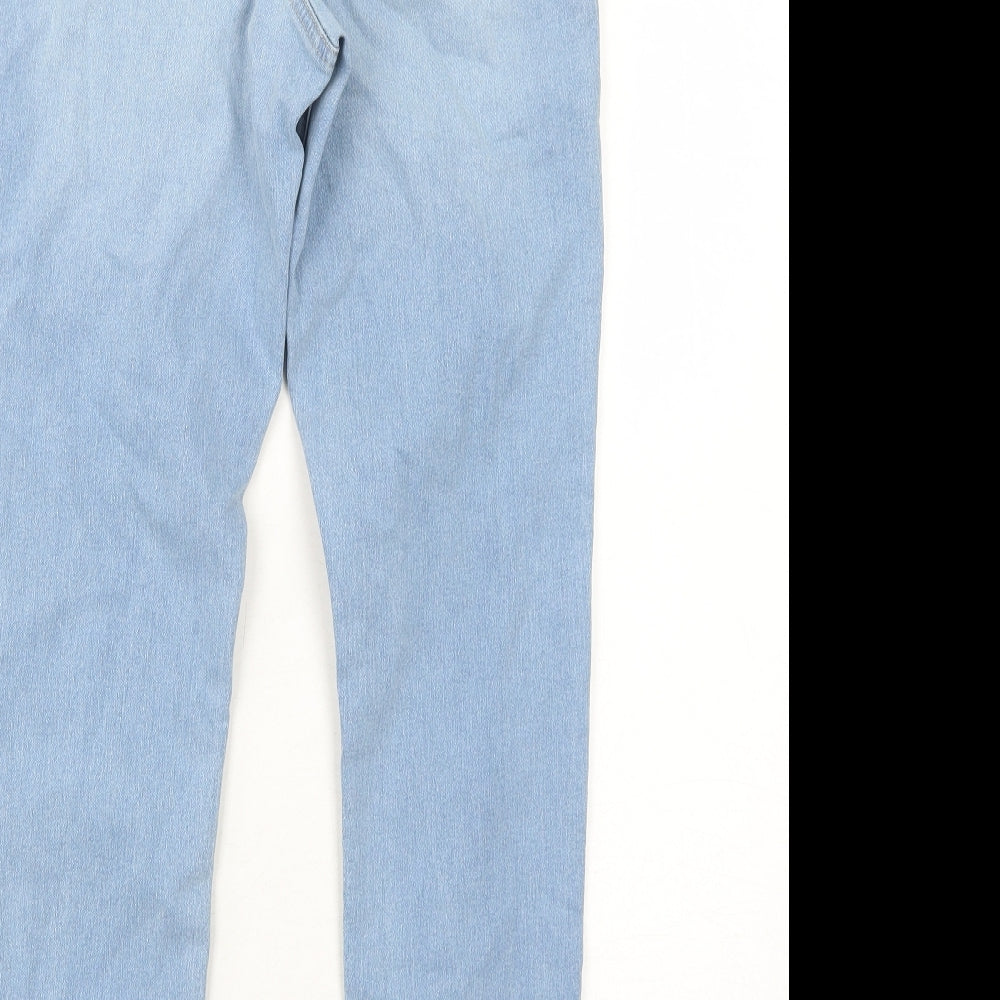Marks and Spencer Womens Blue Cotton Jegging Jeans Size 10 Regular
