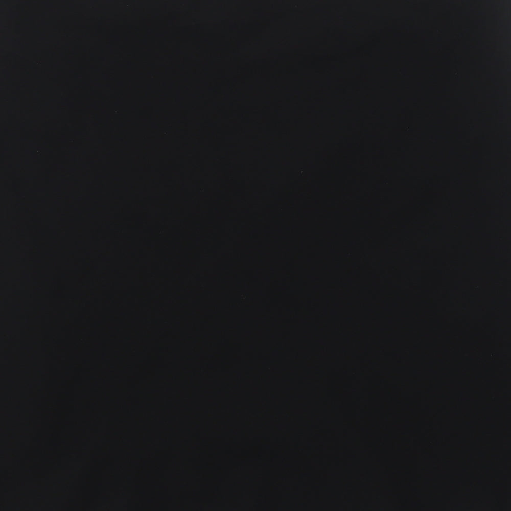 Marks and Spencer Womens Black Polyester Swing Skirt Size 16 Zip