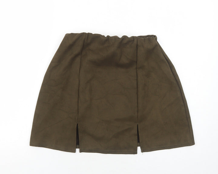 Select Womens Green Polyester Mini Skirt Size 10