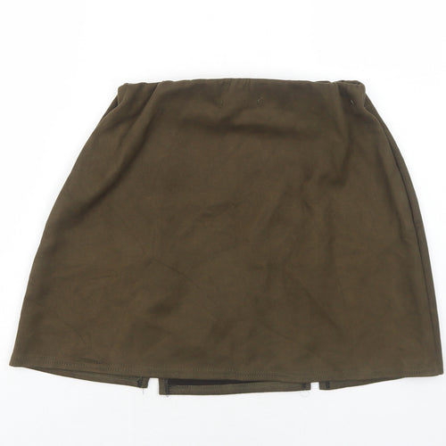 Select Womens Green Polyester Mini Skirt Size 10