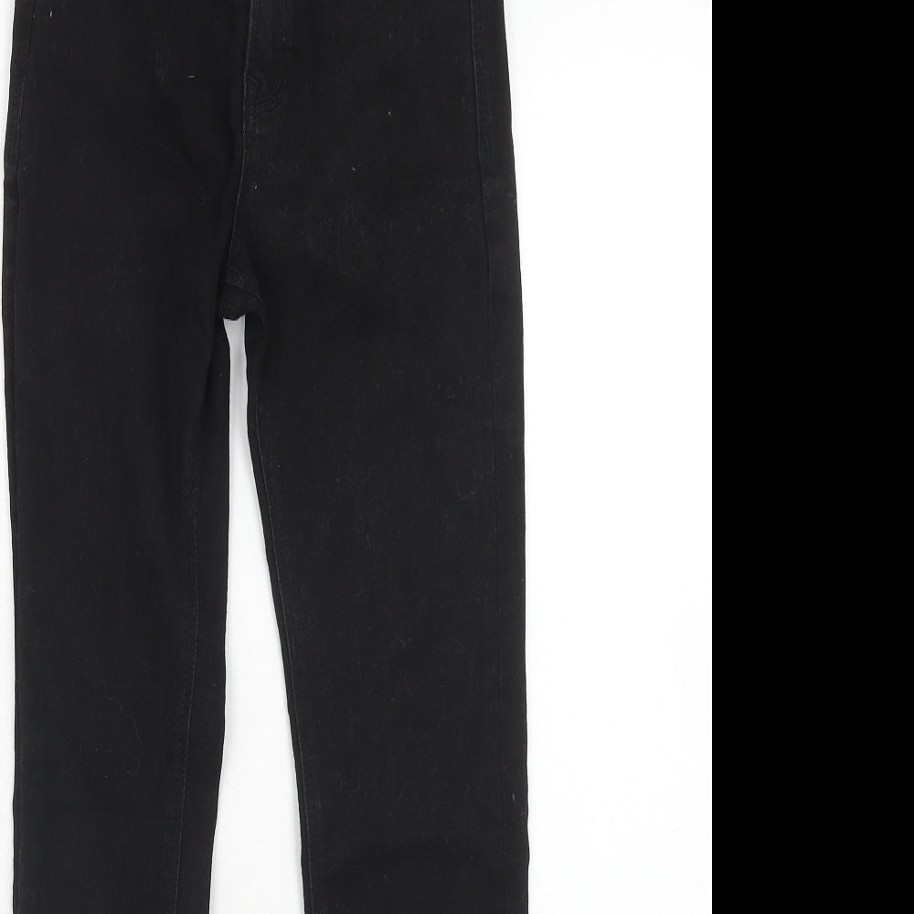 Stradivarius Womens Black Cotton Skinny Jeans Size 6 Regular Zip