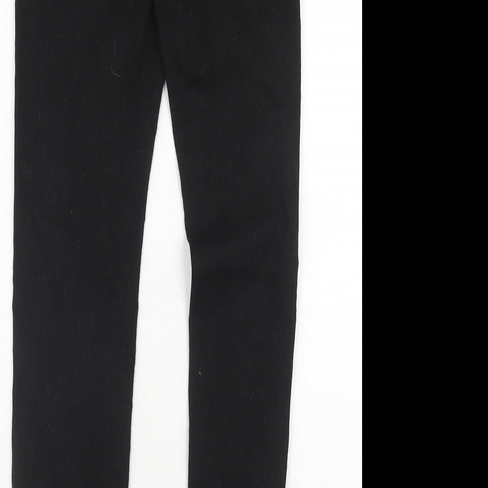 Stradivarius Womens Black Cotton Skinny Jeans Size 6 Regular Zip