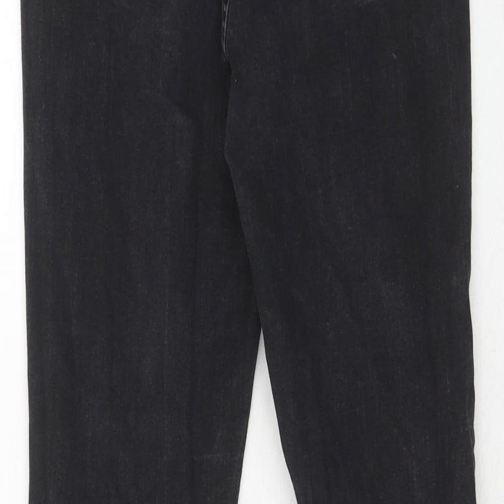 New Look Womens Black Cotton Skinny Jeans Size 10 Regular Zip