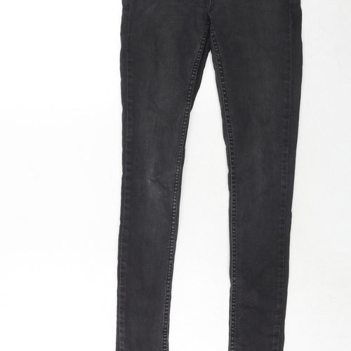 Oasis Womens Black Cotton Skinny Jeans Size 8 Regular Zip