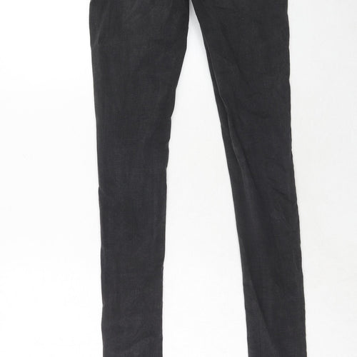 Oasis Womens Black Cotton Skinny Jeans Size 8 Regular Zip