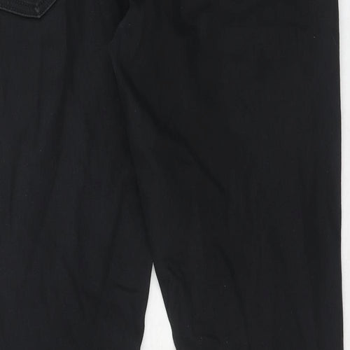 NEXT Mens Black Cotton Skinny Jeans Size 32 in L31 in Regular Zip