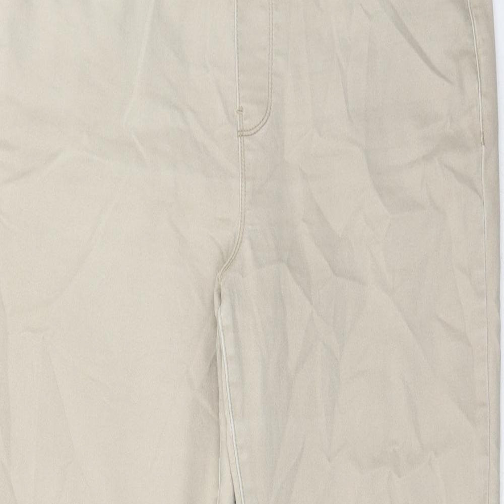 Andrew Marc Womens Beige Cotton Jegging Jeans Size 16 Regular