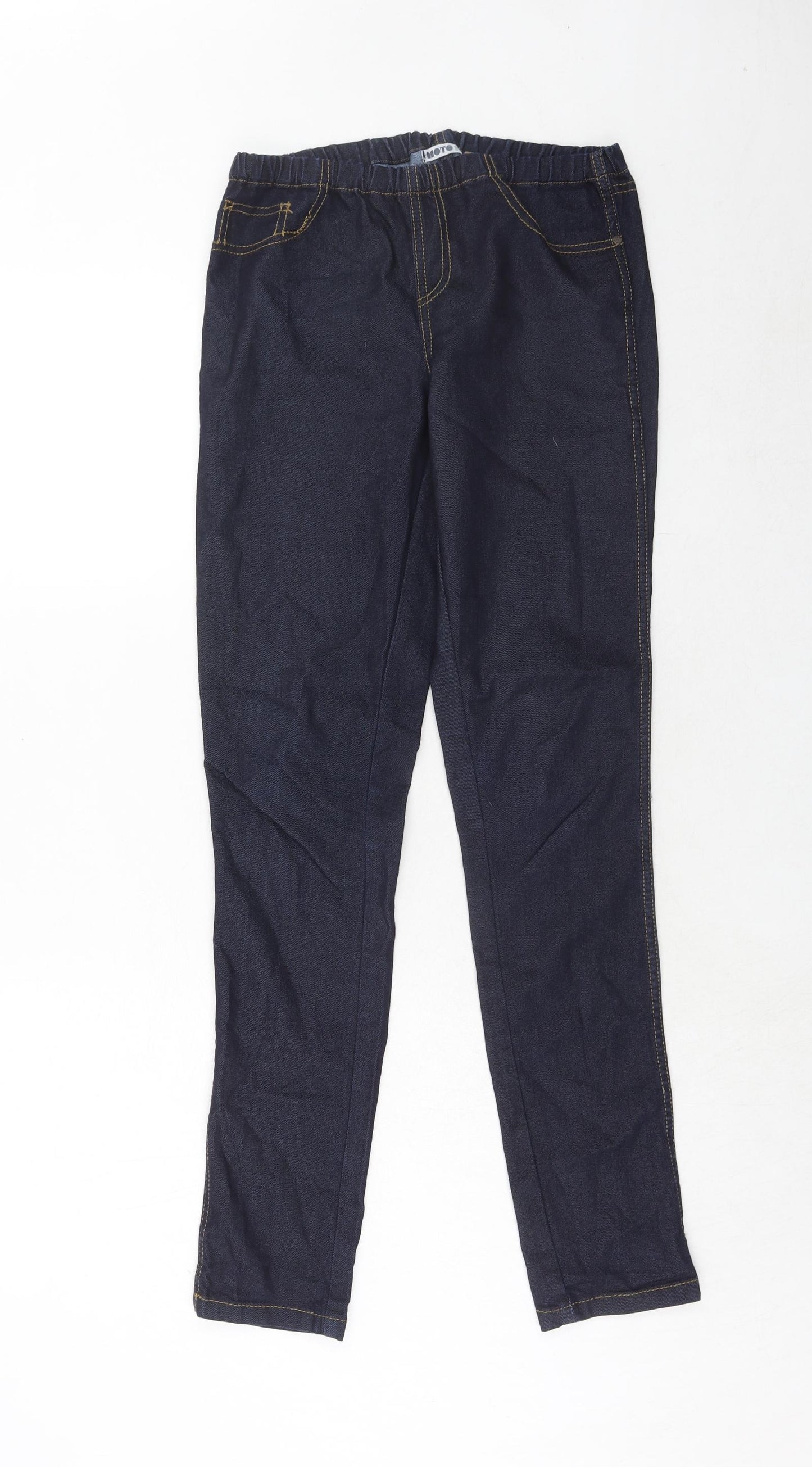 Topshop Womens Black Cotton Jegging Jeans Size 12 Regular