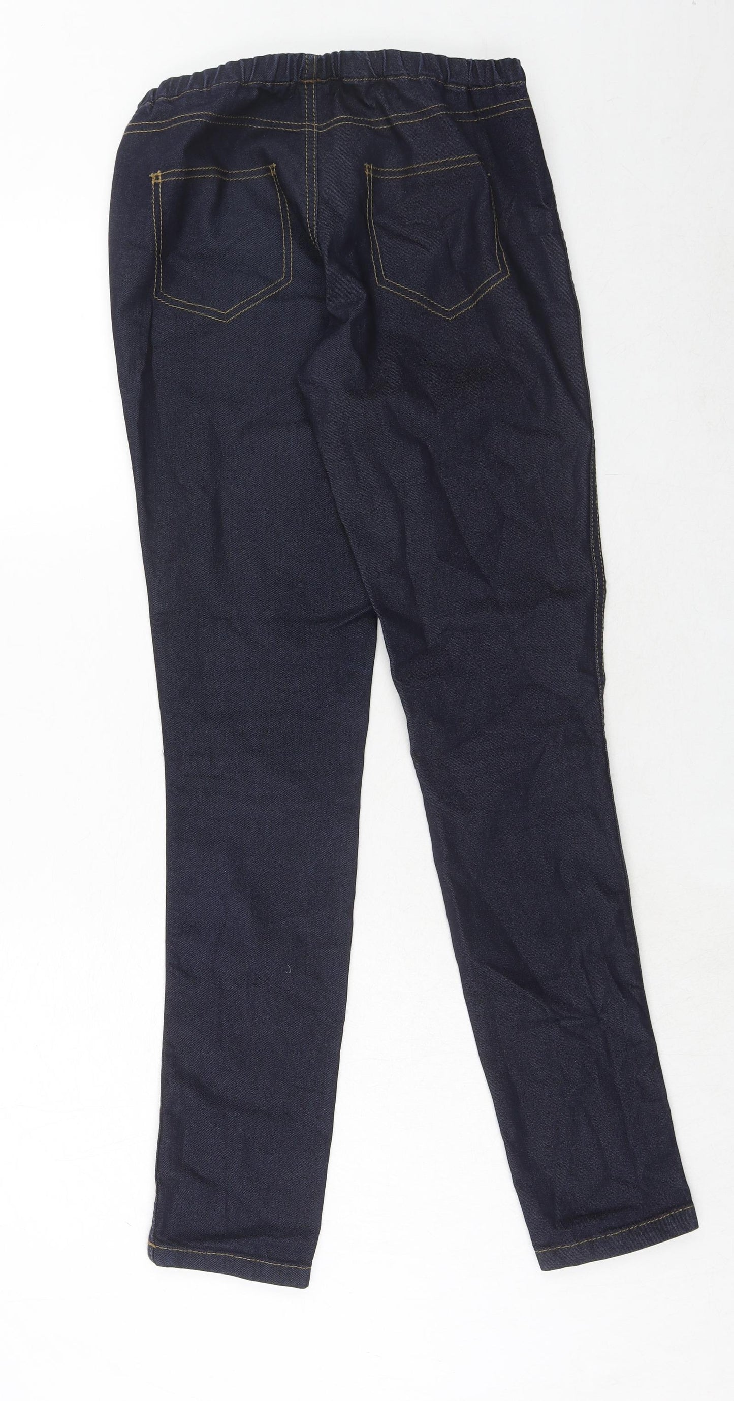 Topshop Womens Black Cotton Jegging Jeans Size 12 Regular