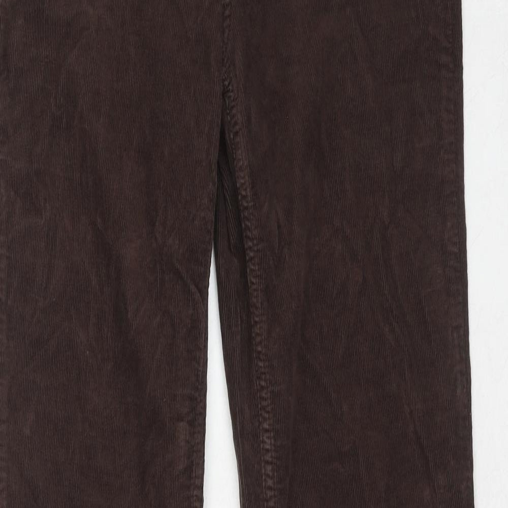 BDG Womens Brown Cotton Trousers Size 30 L32 in Regular Zip